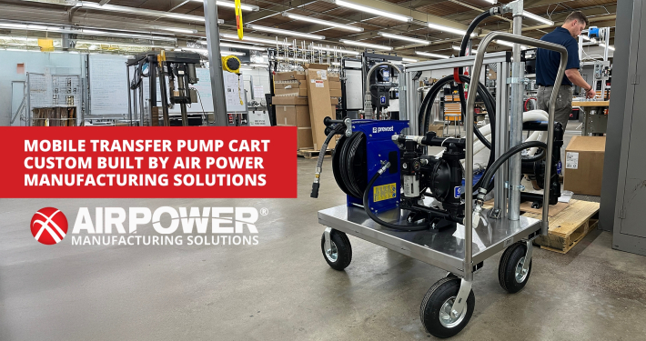 Mobile Transfer Pump Cart from Air Power Manufacturing Solutions